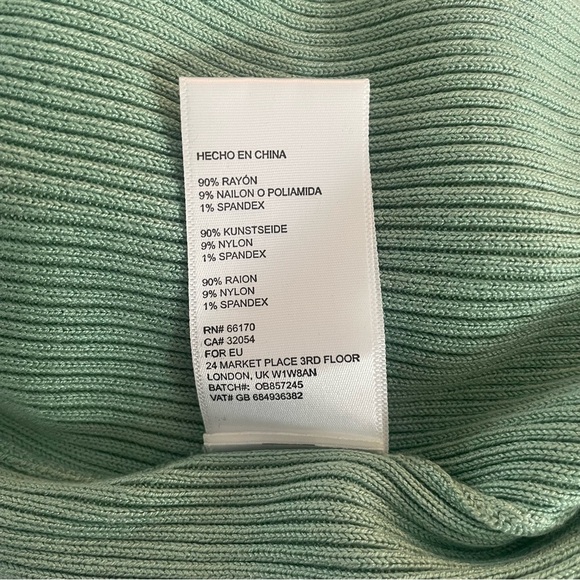 Free People Intimately pretty in pointelle green bodysuit 20421 - Picture 9 of 11